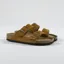 Birkenstock Womens Arizona Suede Leather Sandals Mink