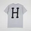 Huf Essentials Classic H T Shirt Grey Heather