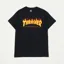 Thrasher Skateboard Magazine Flame Logo T Shirt Black