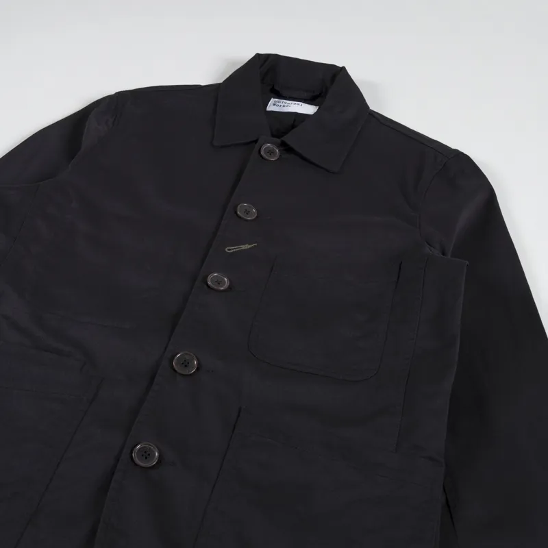 Universal Works Bakers Jacket Black Twill-3