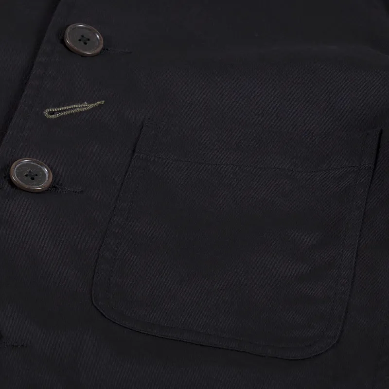 Universal Works Bakers Jacket Black Twill-8
