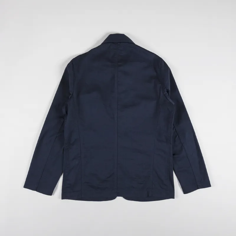 Universal Works Bakers Jacket Navy Twill-2