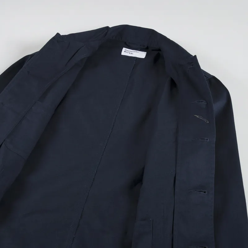 Universal Works Bakers Jacket Navy Twill-4