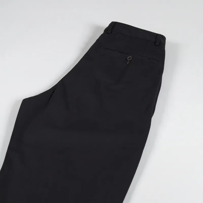 Universal Works Double Pleat Pant Black Twill-5