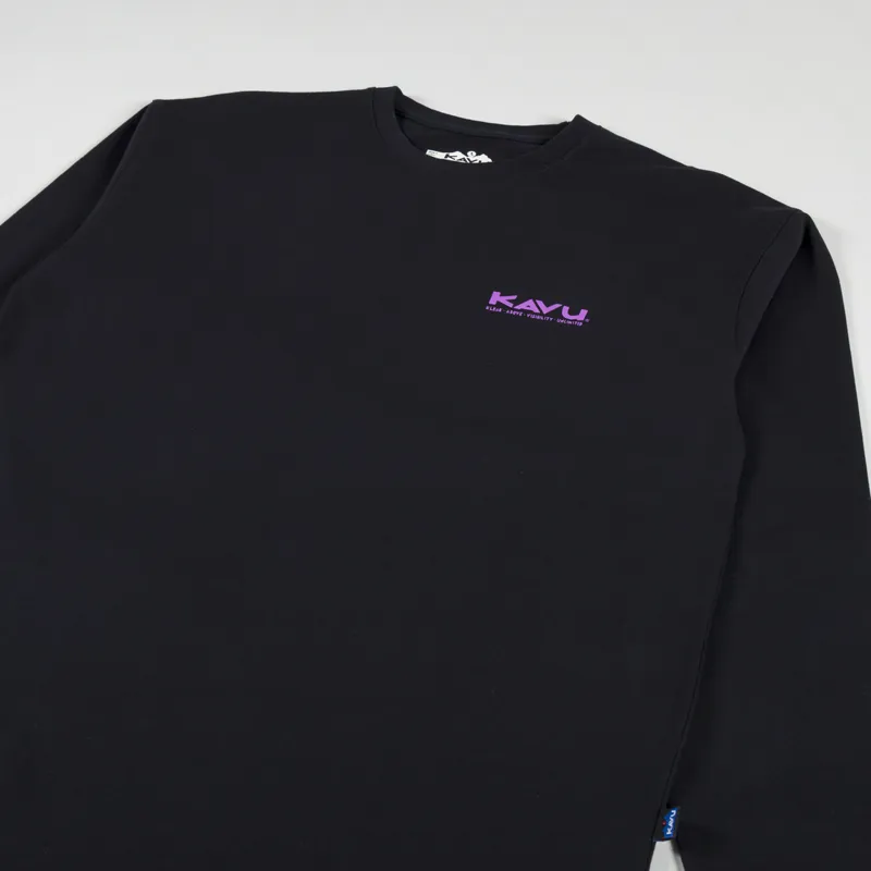 Kavu Unlimited Long Sleeve T Shirt Black-3