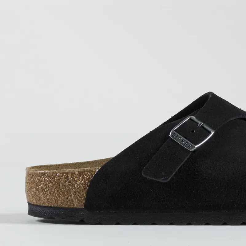 Birkenstock Womens Zurich Suede Leather Regular Fit Sandals Black-4