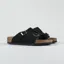 Birkenstock Womens Zurich Suede Leather Sandals Black