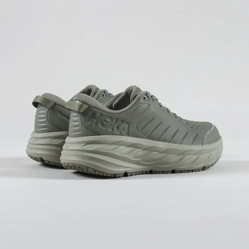 ☆HOKA☆ Men's Bondi SR Olive Haze Bali 1110520OZB 1110520-O HOKA Mens Bondi SR Running Trainers Shoes Olive Haze Barley
