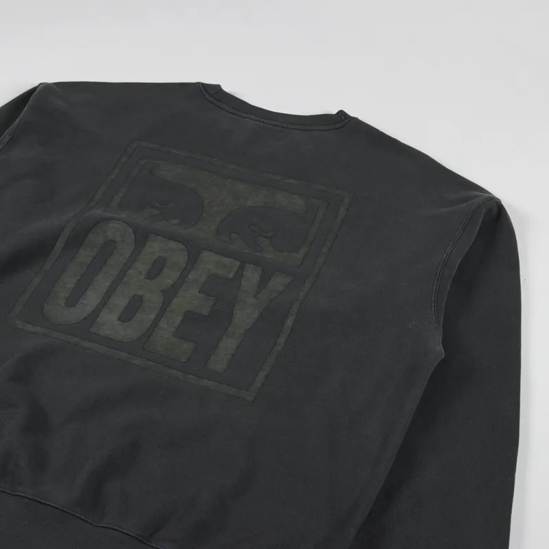 Obey Eyes Icon Pigment Sweatshirt Pirate Black-2