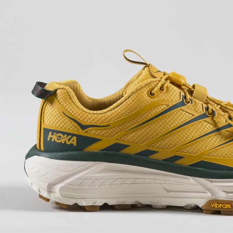 HOKA Mafate Three 2 Shoe Golden Yellow Eggnog-5