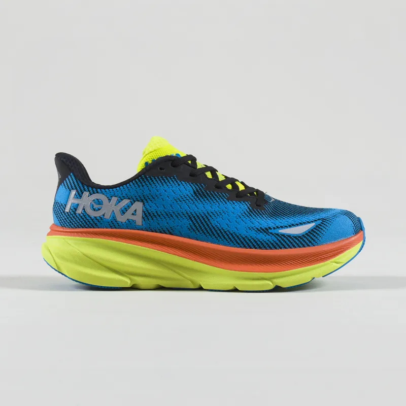 HOKA Clifton 9 GORE-TEX Shoes Black Diva Blue-2