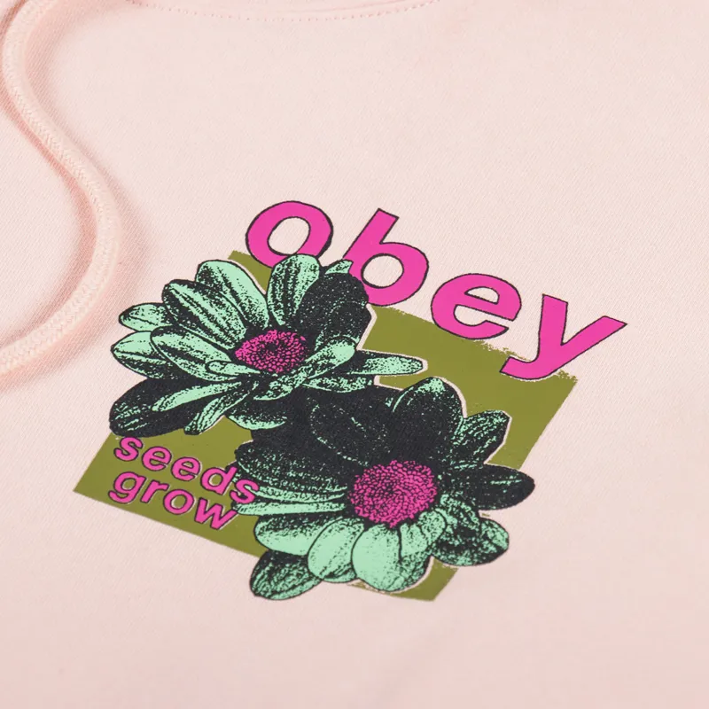 Obey Seeds Grow Hoodie Peach Parfait-5