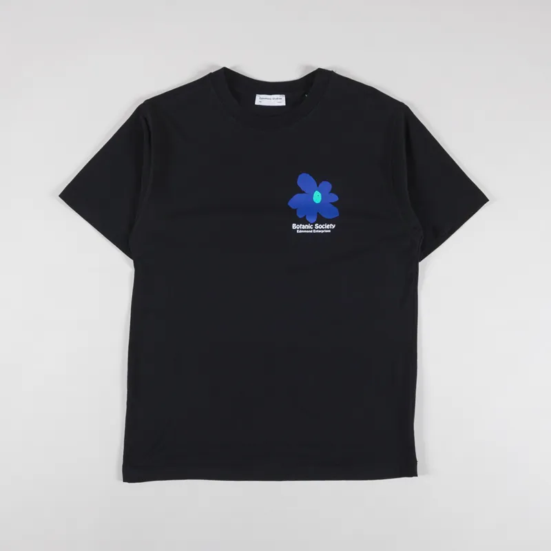 Edmmond Studios Botanic Society T Shirt Plain Black-1
