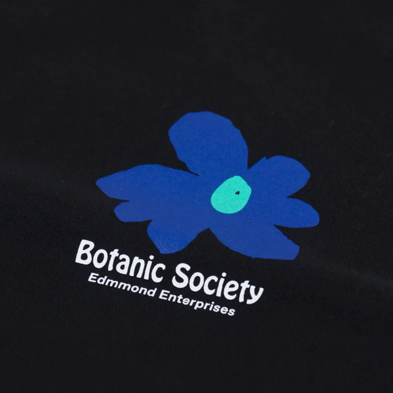 Edmmond Studios Botanic Society T Shirt Plain Black-5