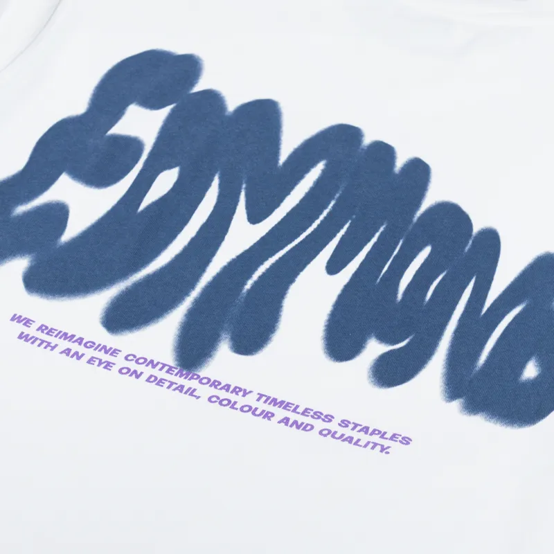 Edmmond Studios Periscope T Shirt Plain White-4