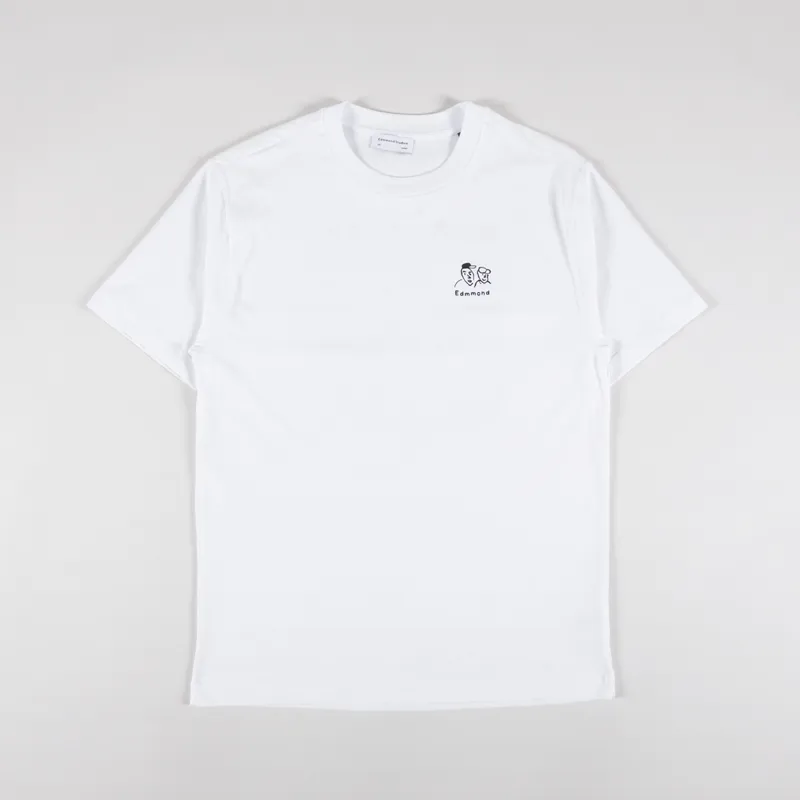 Edmmond Studios People T Shirt Plain White-1