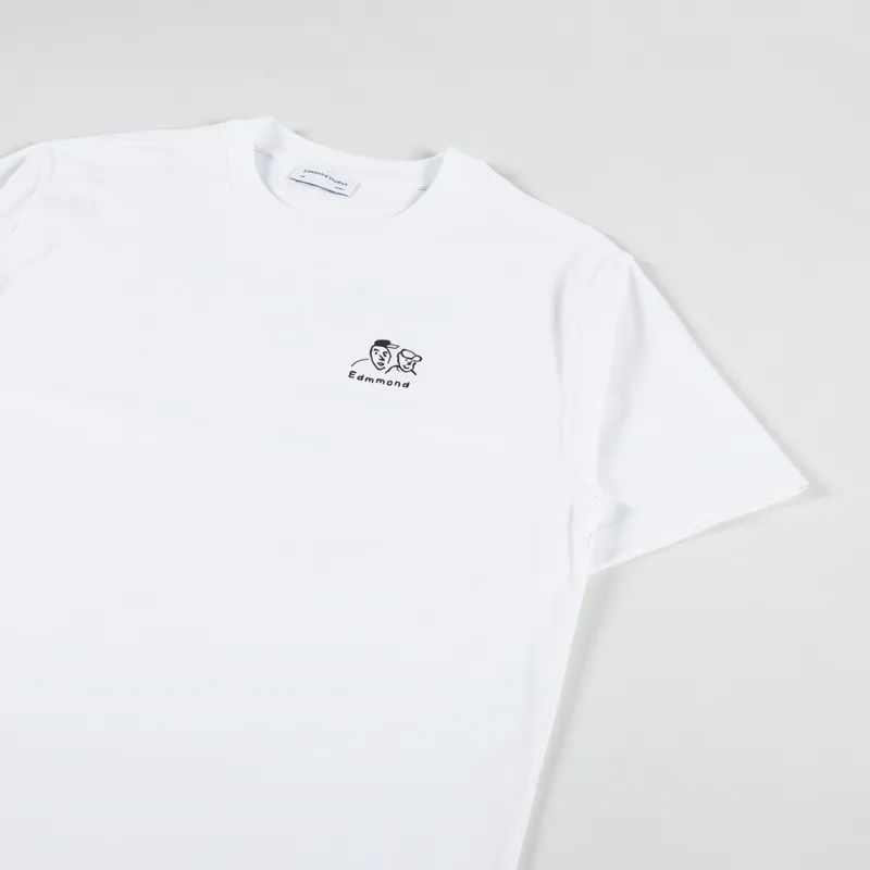 Edmmond Studios People T Shirt Plain White-3