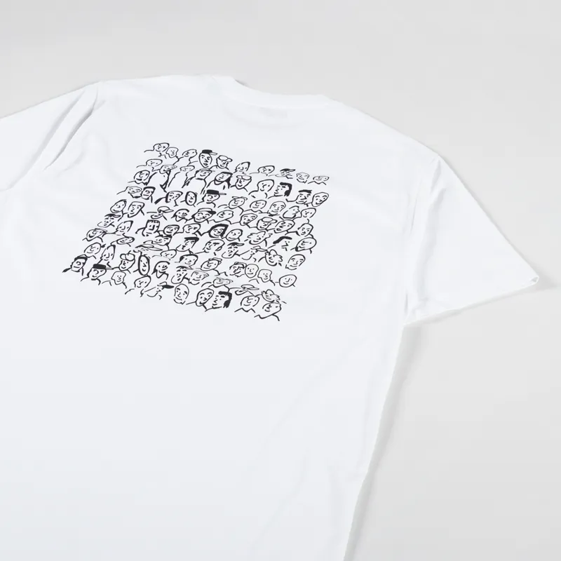 Edmmond Studios People T Shirt Plain White-2