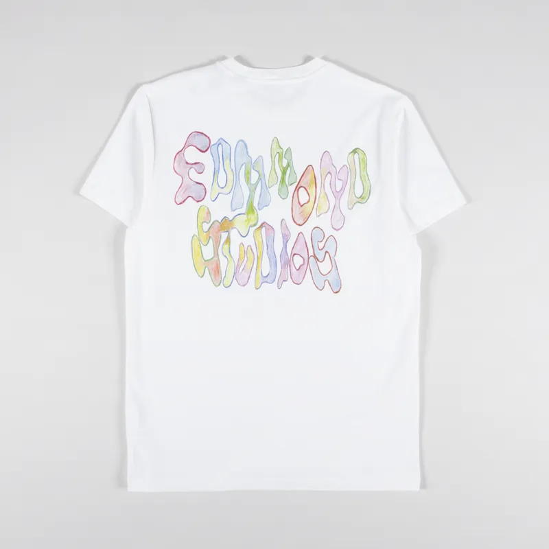 Edmmond Studios Screen Logo Print T Shirt Plain White