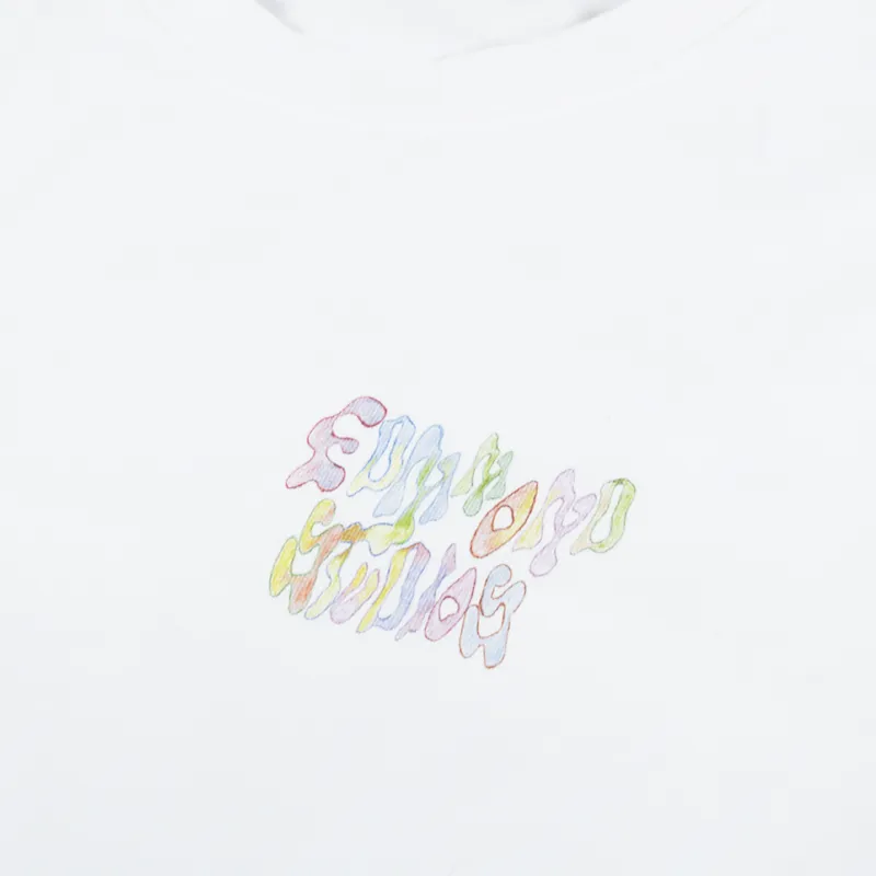 Edmmond Studios Screen Logo Print T Shirt Plain White-5