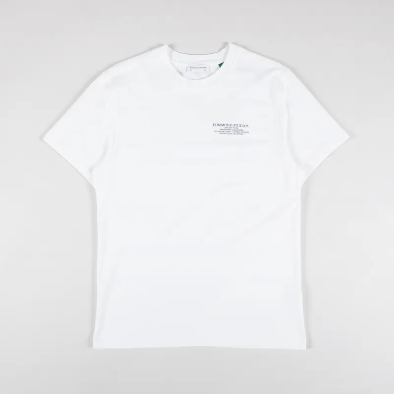 Edmmond Studios Mini Market T Shirt Plain White-1