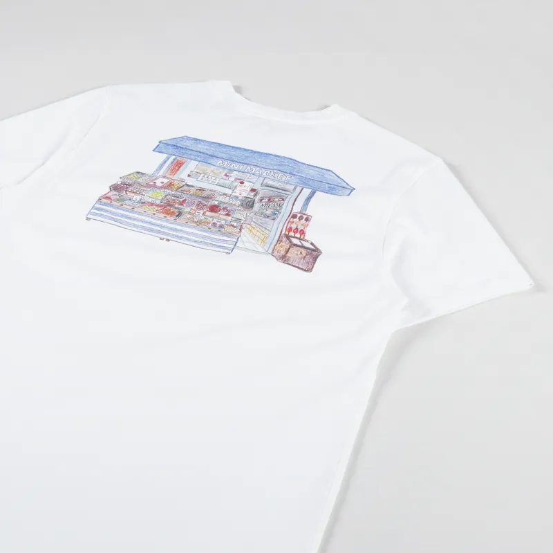 Edmmond Studios Mini Market T Shirt Plain White-2