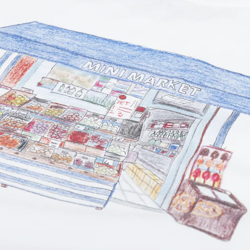 Edmmond Studios Mini Market T Shirt Plain White-4