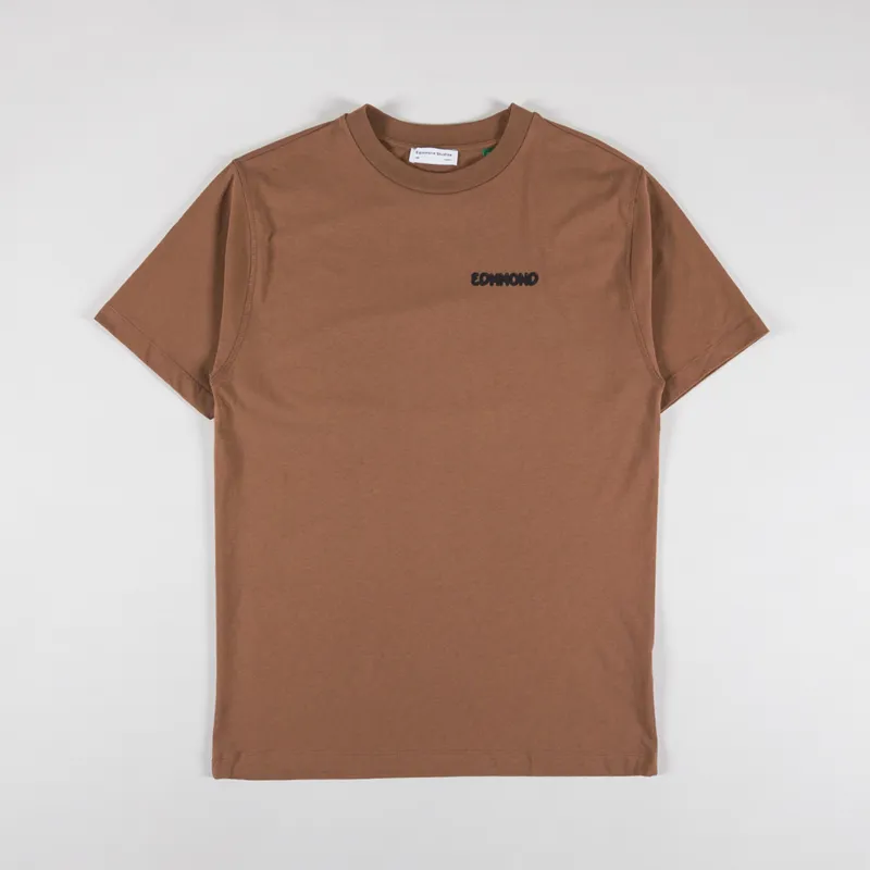 Edmmond Studios Leo T Shirt Plain Chocolate-1