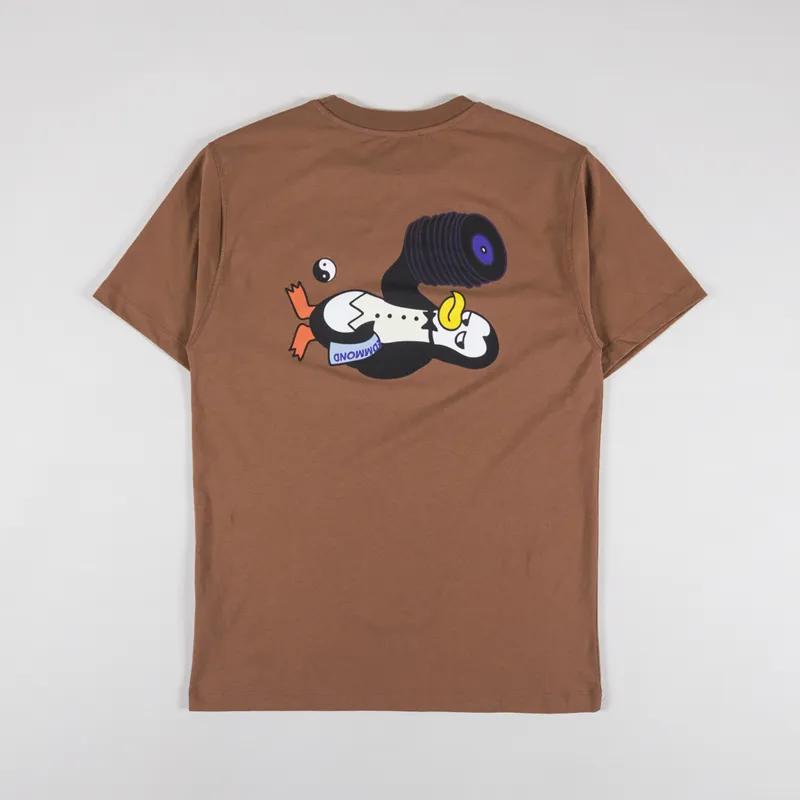 Edmmond Studios Leo T Shirt Plain Chocolate