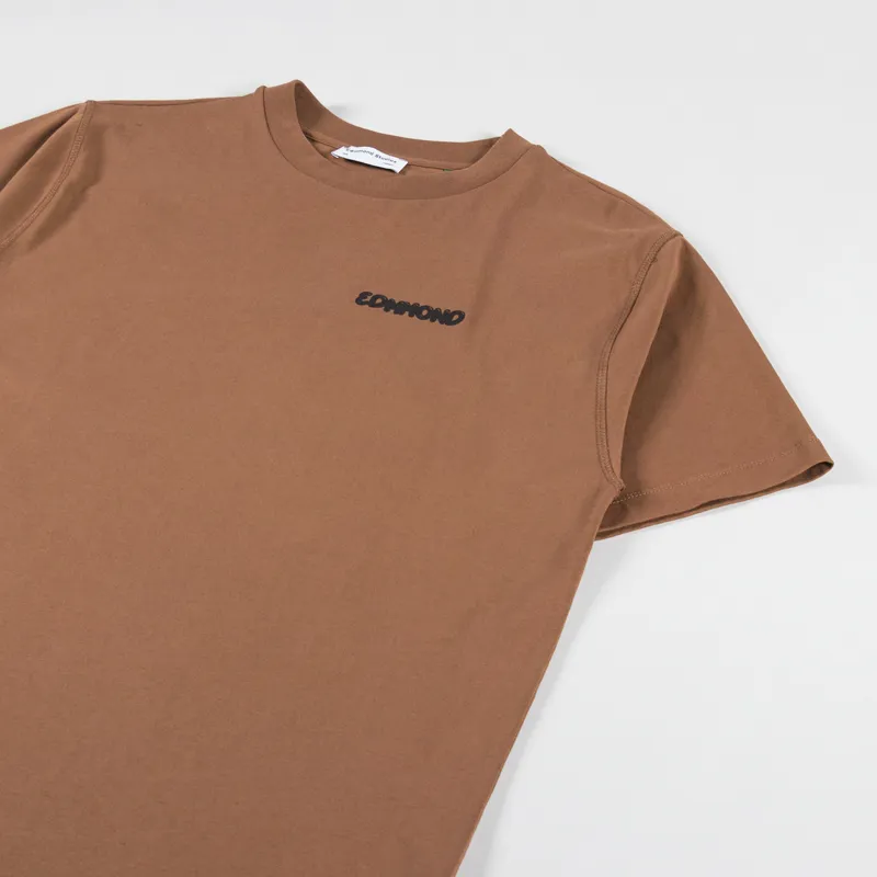 Edmmond Studios Leo T Shirt Plain Chocolate-3