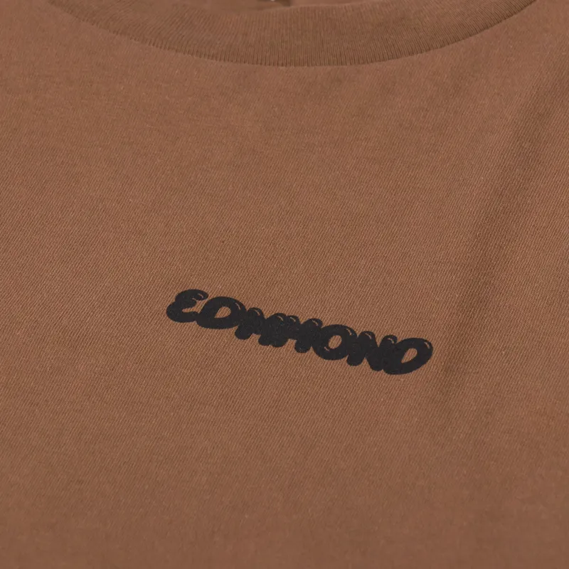 Edmmond Studios Leo T Shirt Plain Chocolate-5