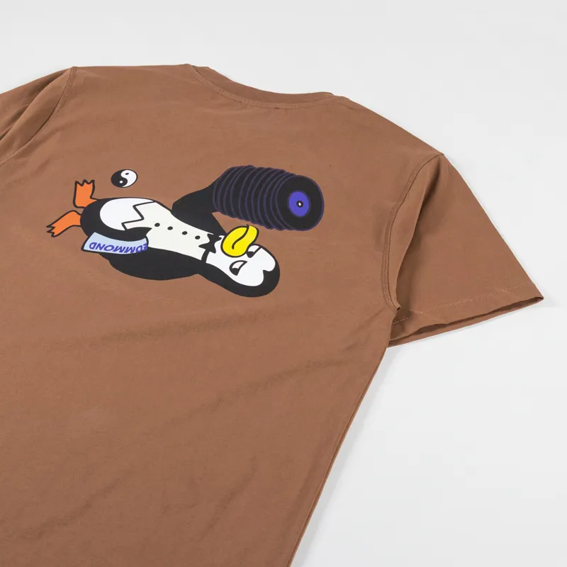 Edmmond Studios Leo T Shirt Plain Chocolate-2