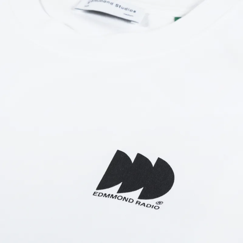 Edmmond Studios Radio Club T Shirt Plain White-5