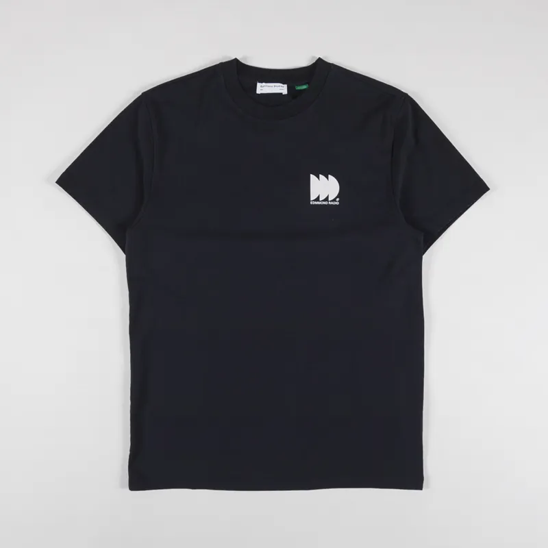 Edmmond Studios Radio Club T Shirt Plain Black-1