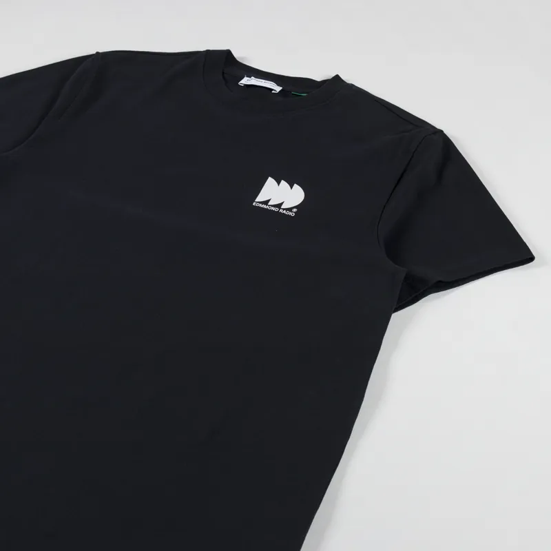 Edmmond Studios Radio Club T Shirt Plain Black-3