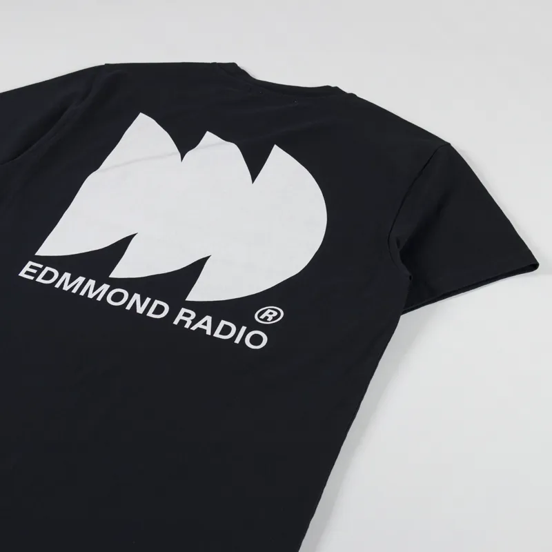 Edmmond Studios Radio Club T Shirt Plain Black-2