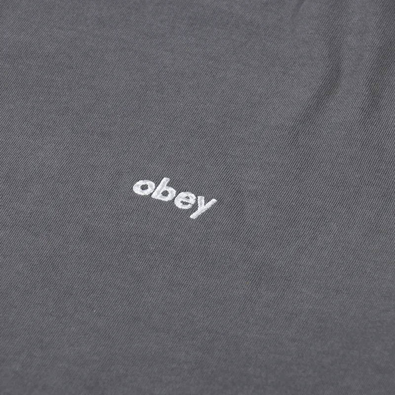 Obey Lowercase Pigment T Shirt Digital Black-2
