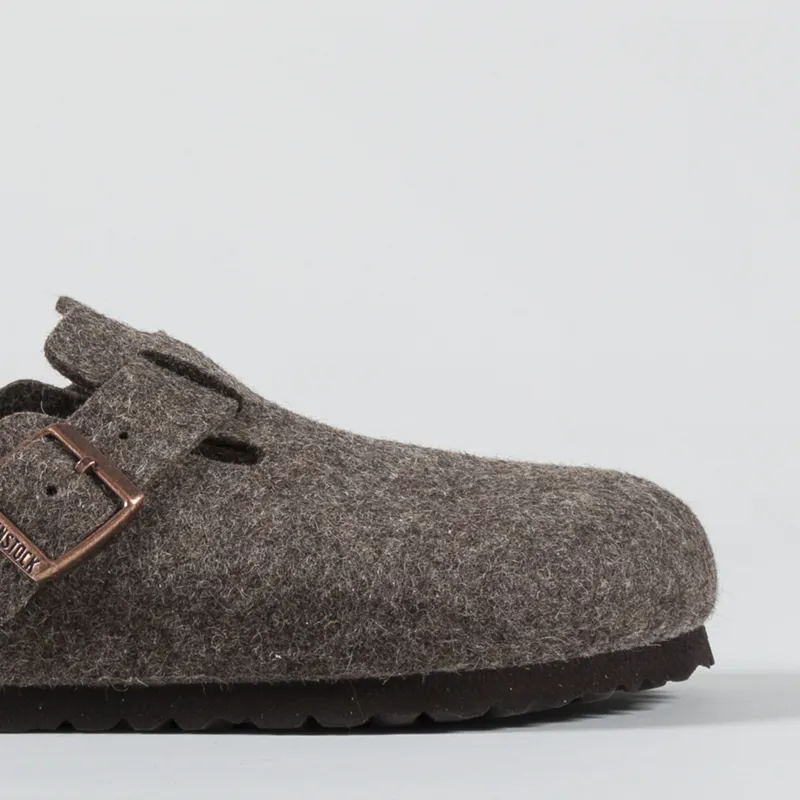 Birkenstock Boston BS Regular Fit Sandals Wool Felt Cacao-5