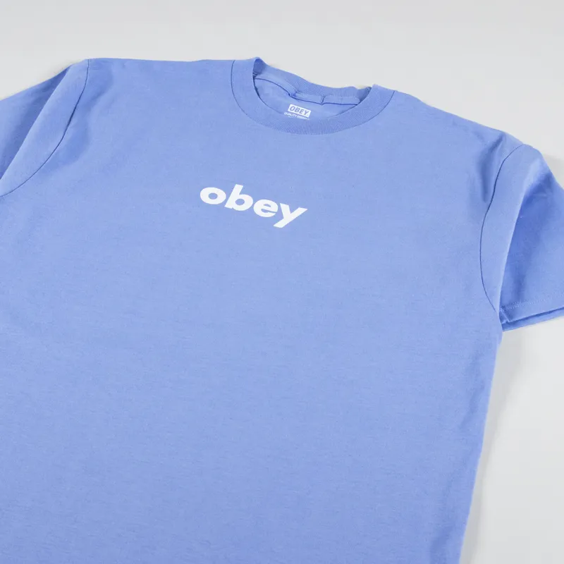 Obey Lowercase 2 T Shirt Digital Violet-1