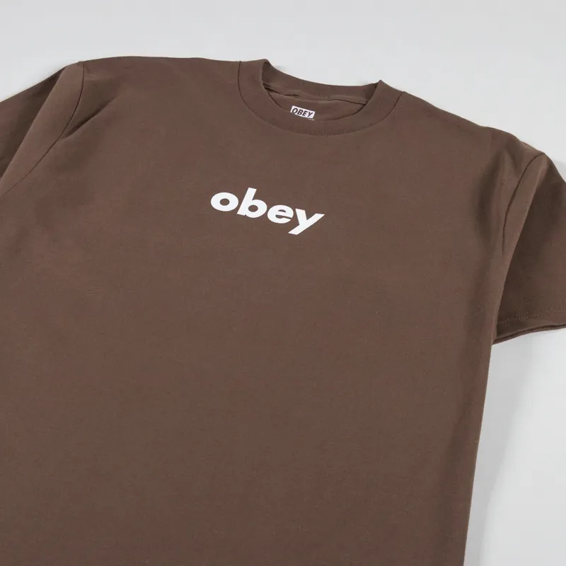 Obey Lowercase 2 T Shirt Silt-1