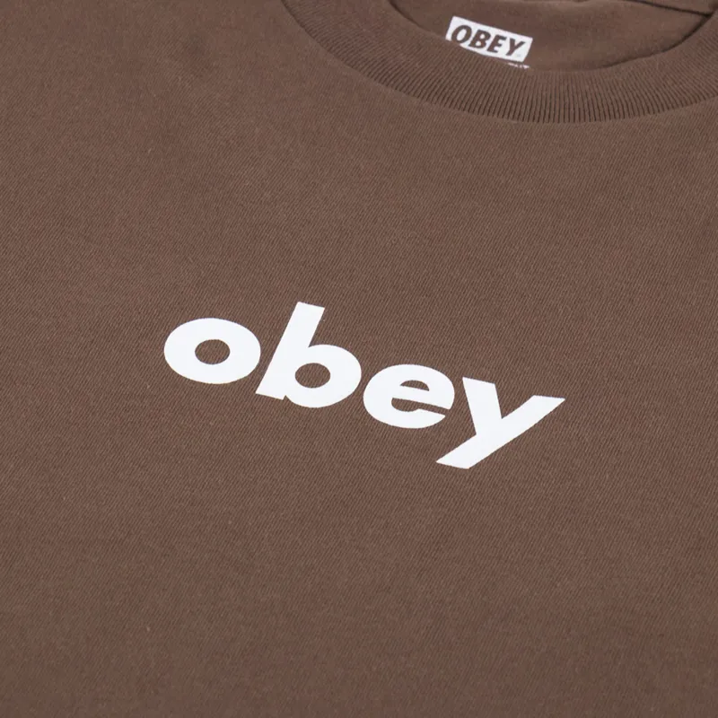Obey Lowercase 2 T Shirt Silt-2
