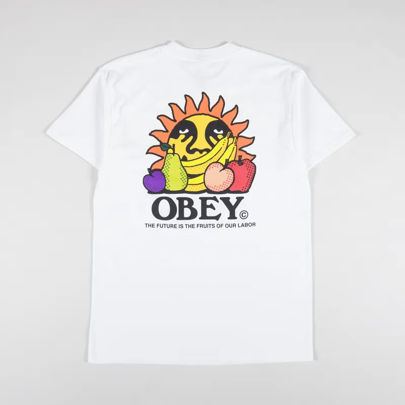 Obey The Future Is The Fruits Of Our Labor T Shirt White
