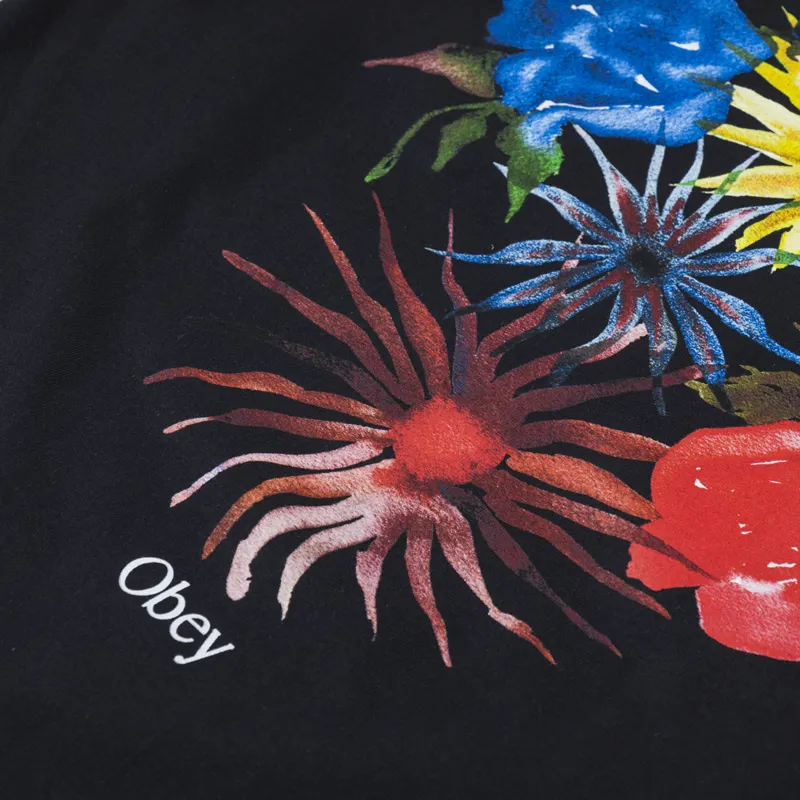 Obey Summer Time T Shirt Black-4