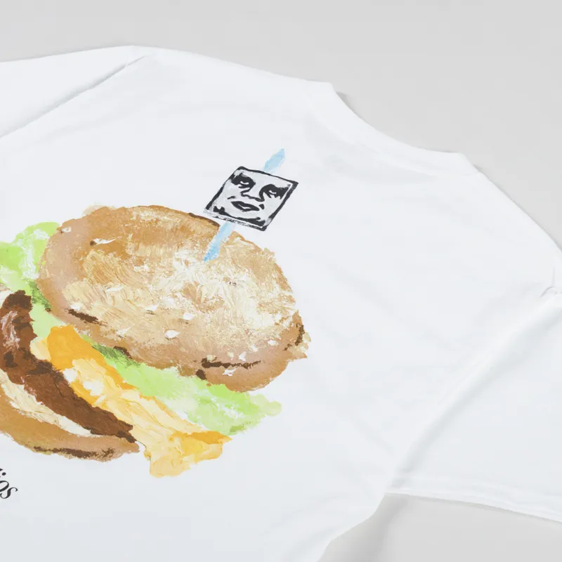 Obey Visual Food For Your Mind T Shirt White-2