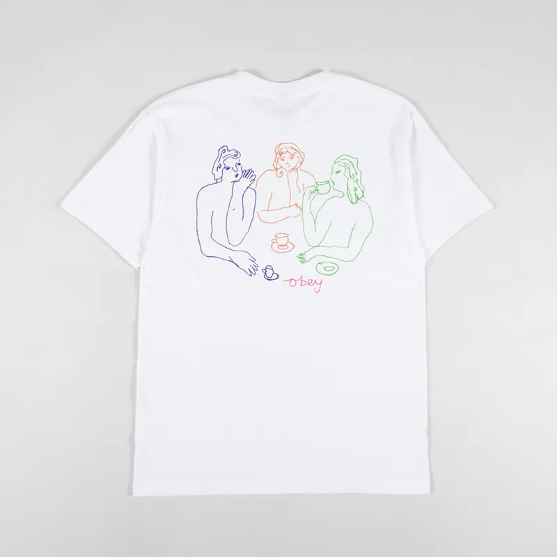 Obey Cup Of Tea T Shirt White