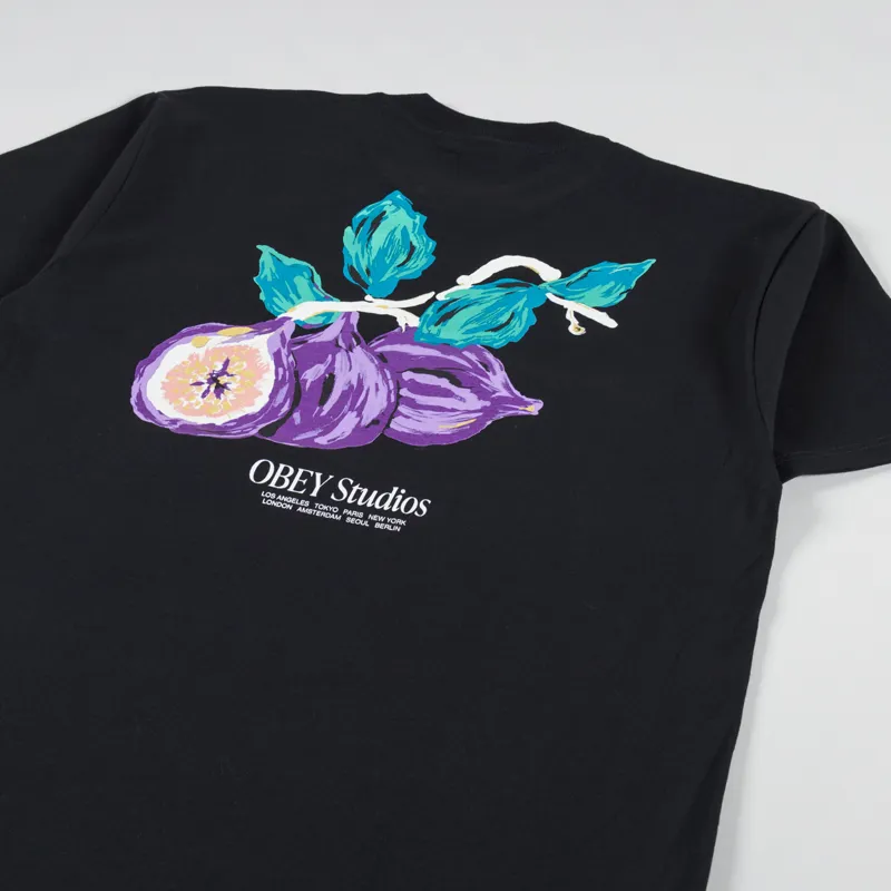 Obey Studios T Shirt Black-2