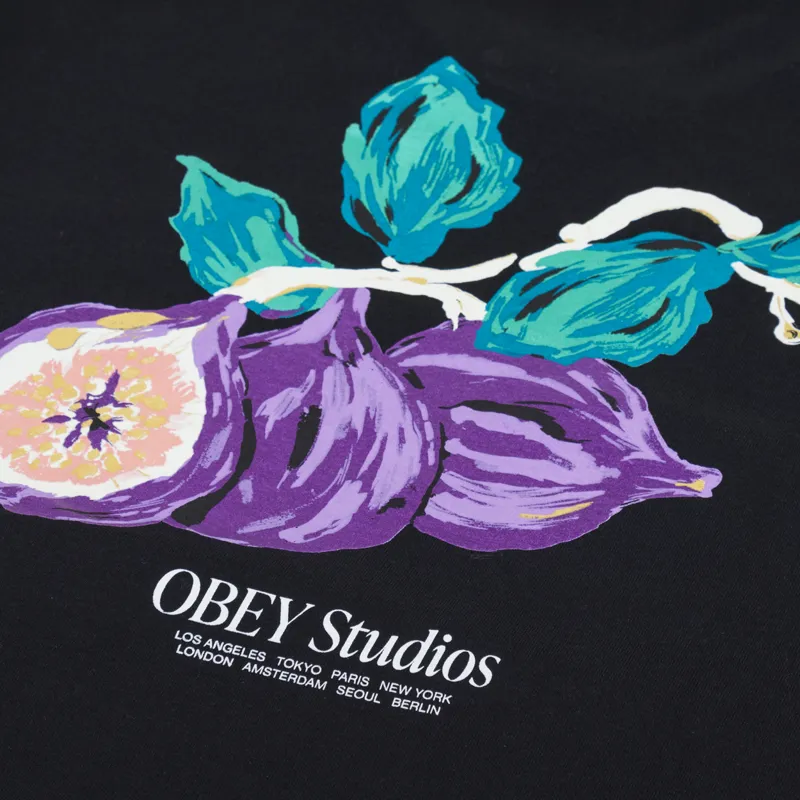 Obey Studios T Shirt Black-4