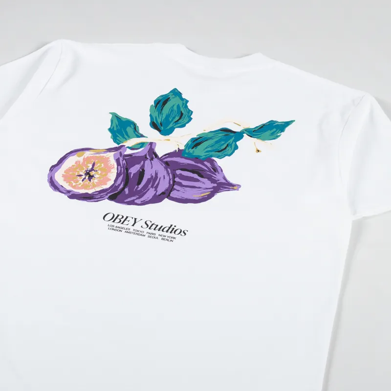 Obey Studios T Shirt White-2