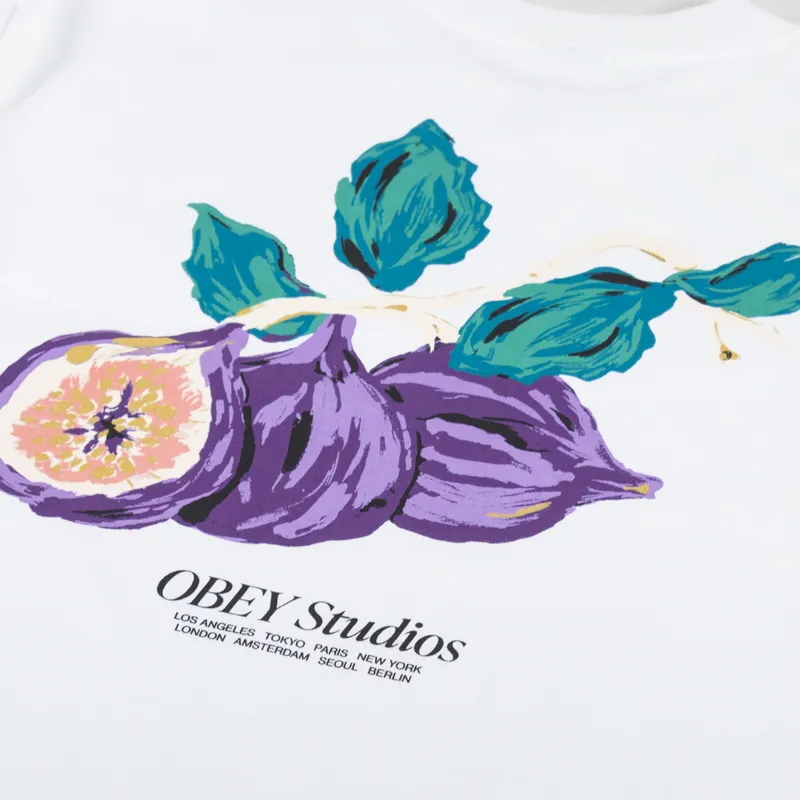 Obey Studios T Shirt White-4