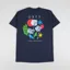 Obey Flowers Papers Scissors T Shirt Navy